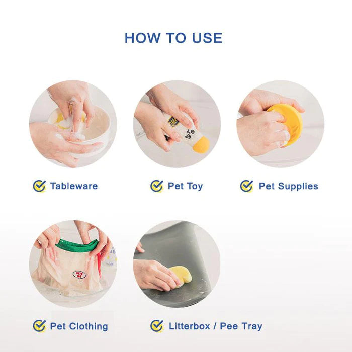 Double Bubble Multi-purpose Soap with Sponge