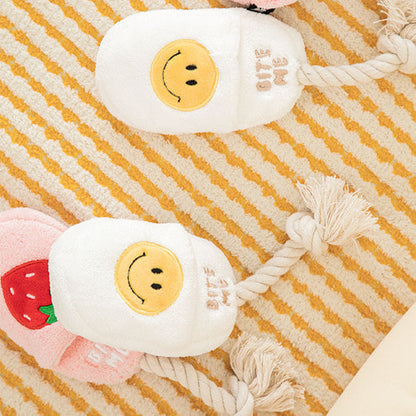 Bite Me Slipper Tug Toy - Smiley