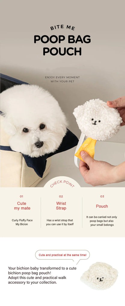 Bichon Poop Bag Pouch