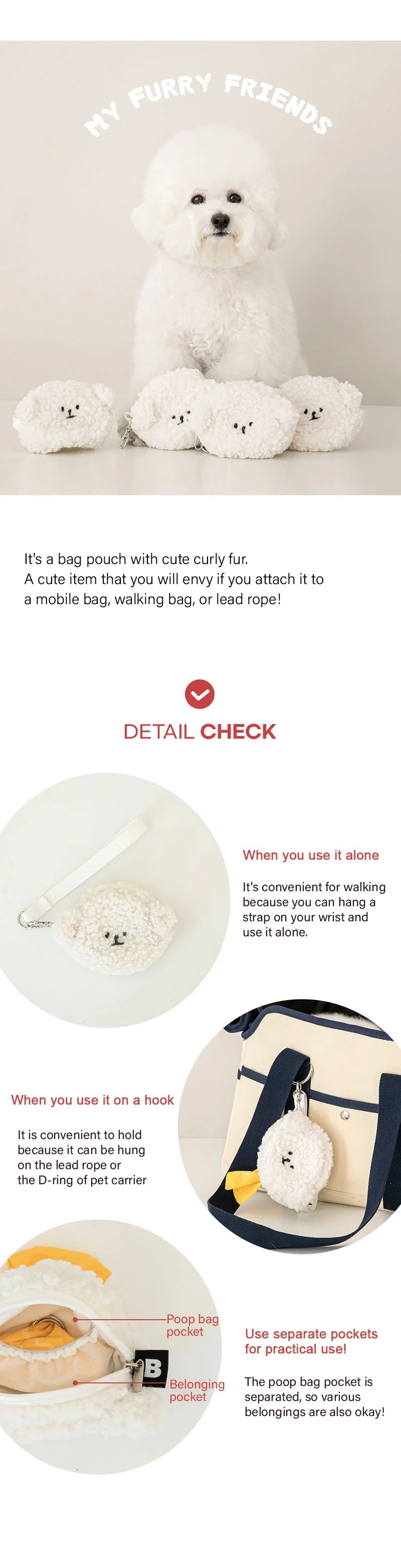 Bichon Poop Bag Pouch